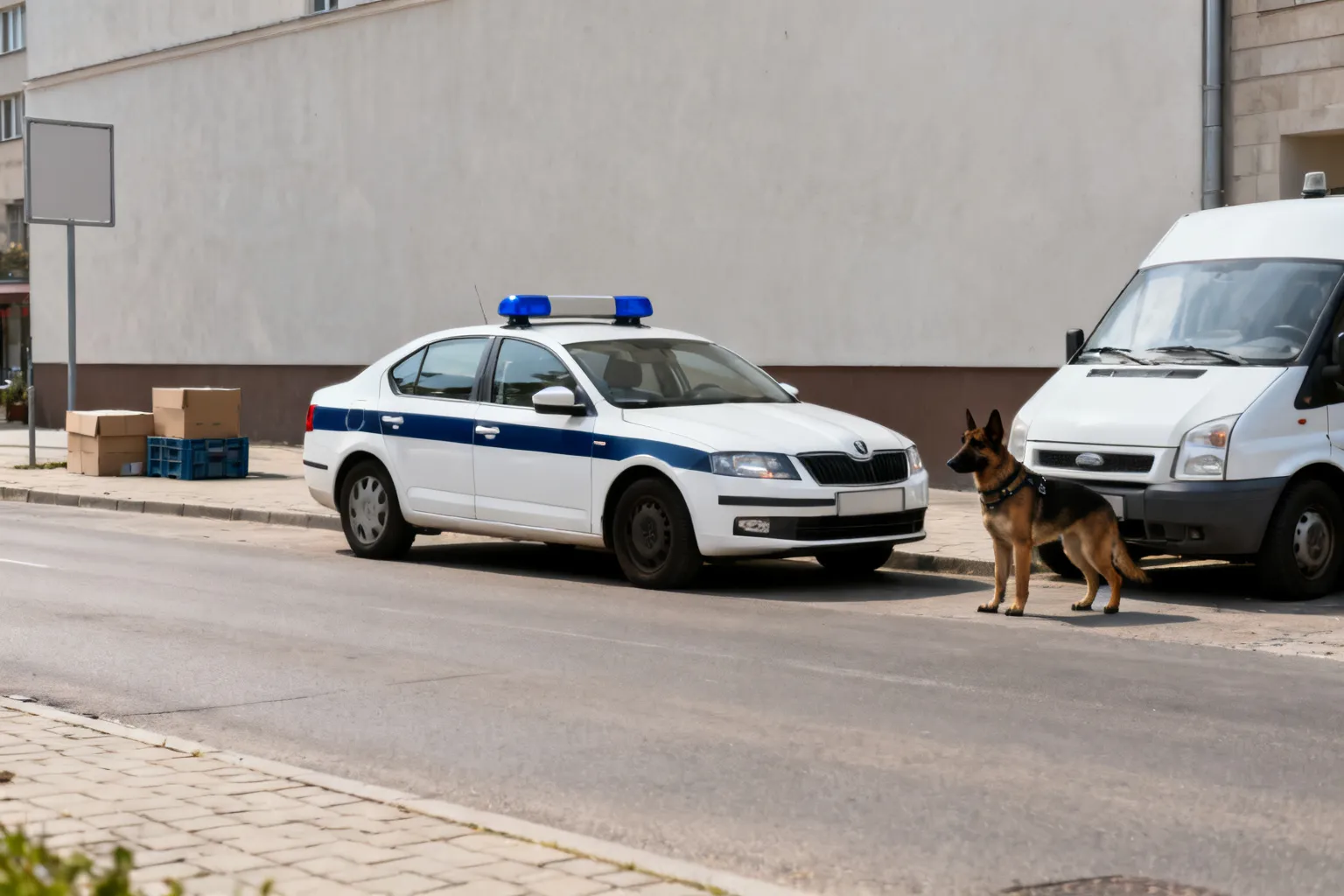 Wspólne patrole w śródmieściu Katowic — policja, straż miejska i psy służbowe