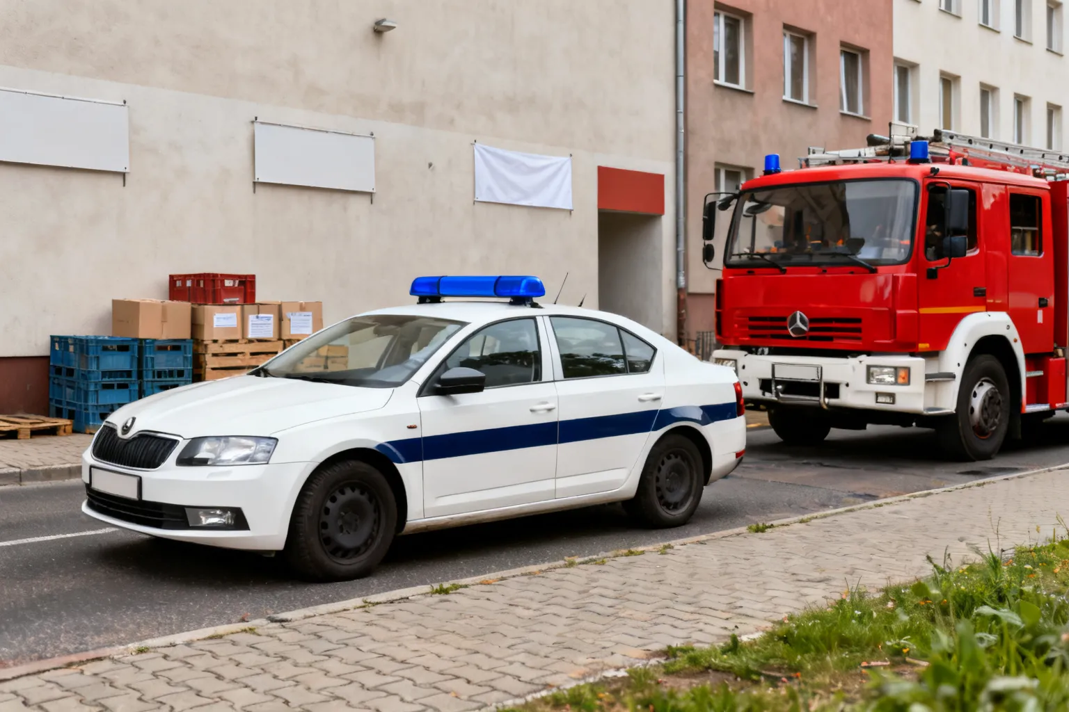Policjanci z Kalet powstrzymali rozprzestrzenianie się pożaru i ewakuowali pięć osób
