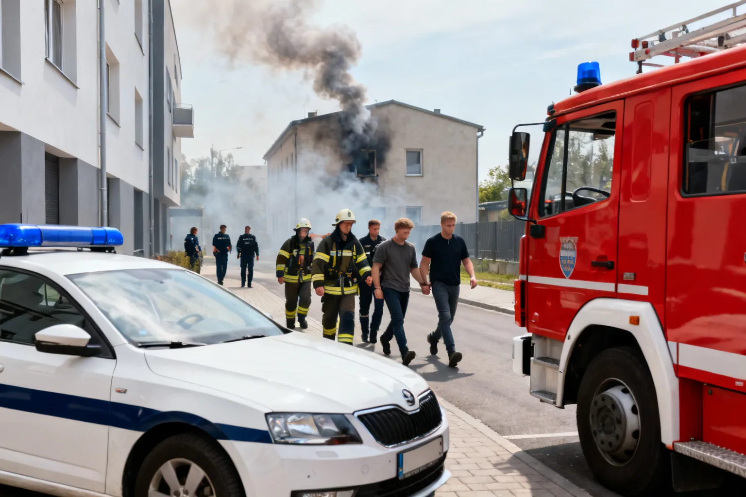 Pożar w centrum Bytomia. Zatrzymano 43-latka