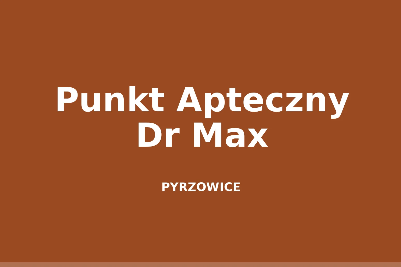 Punkt Apteczny Dr Max