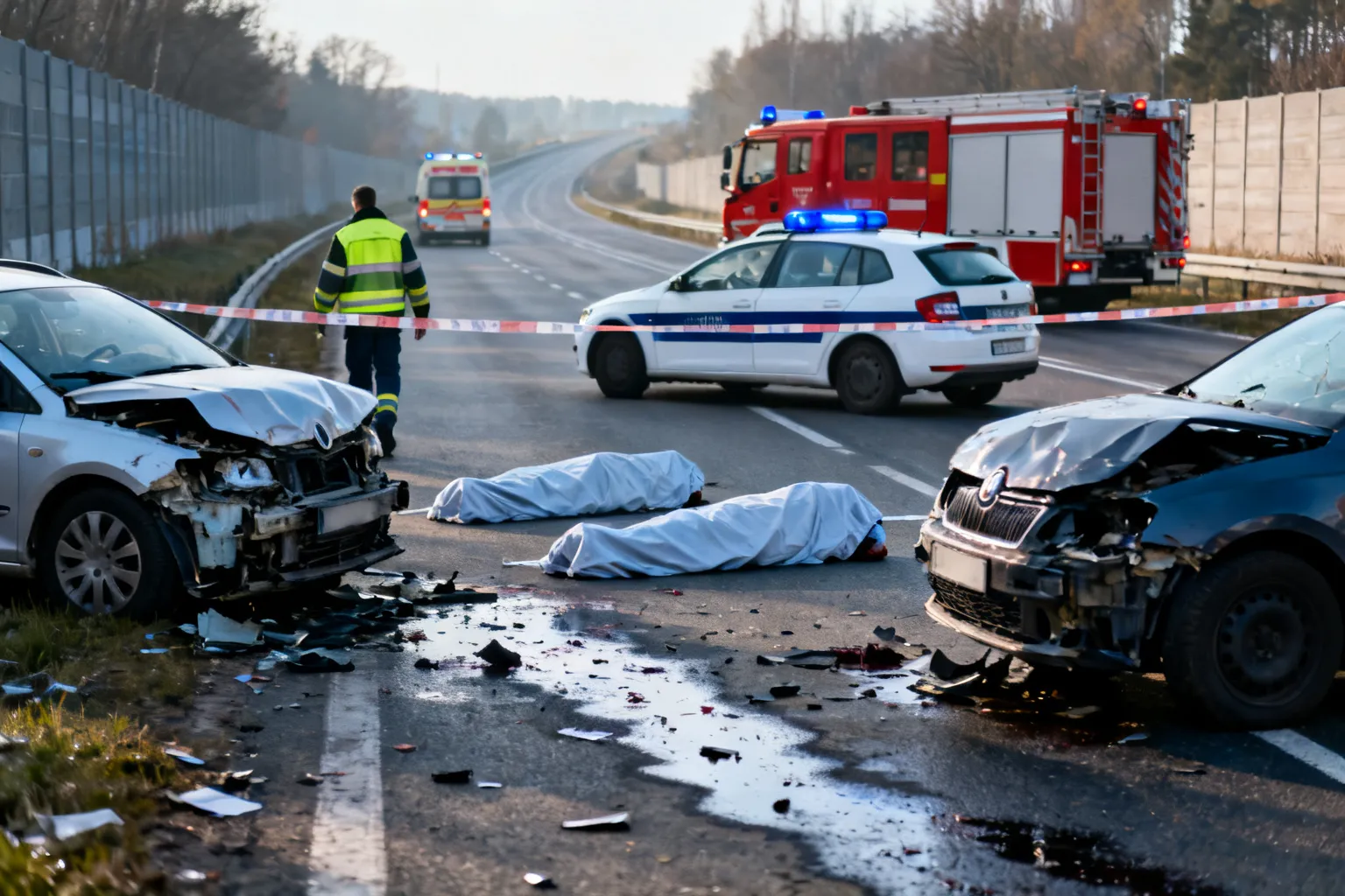 Karambol na obwodnicy Zawiercia i Poręby — dwie osoby zginęły