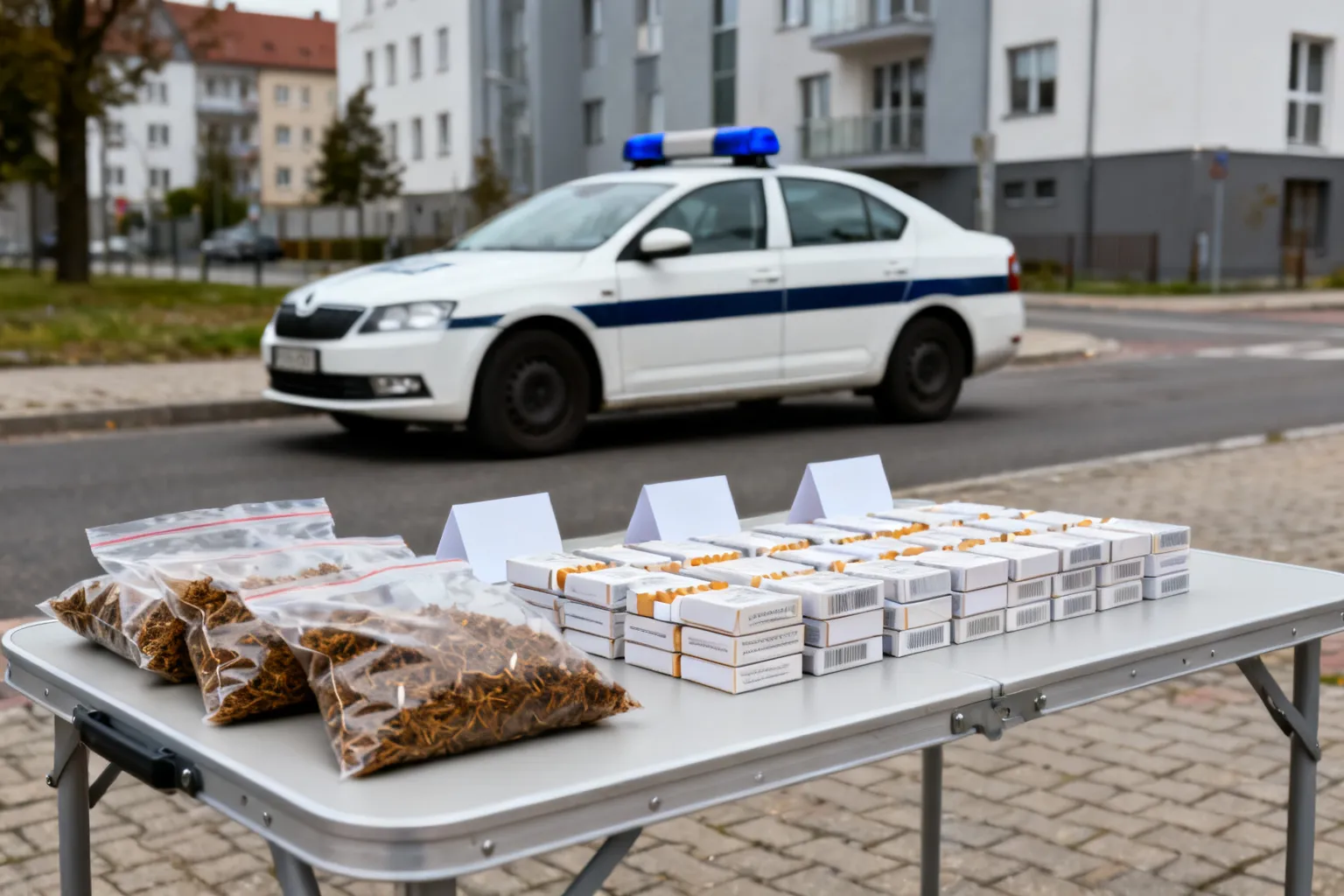 W Piekarach zabezpieczono prawie 40 kg tytoniu i niemal 24 tys. papierosów