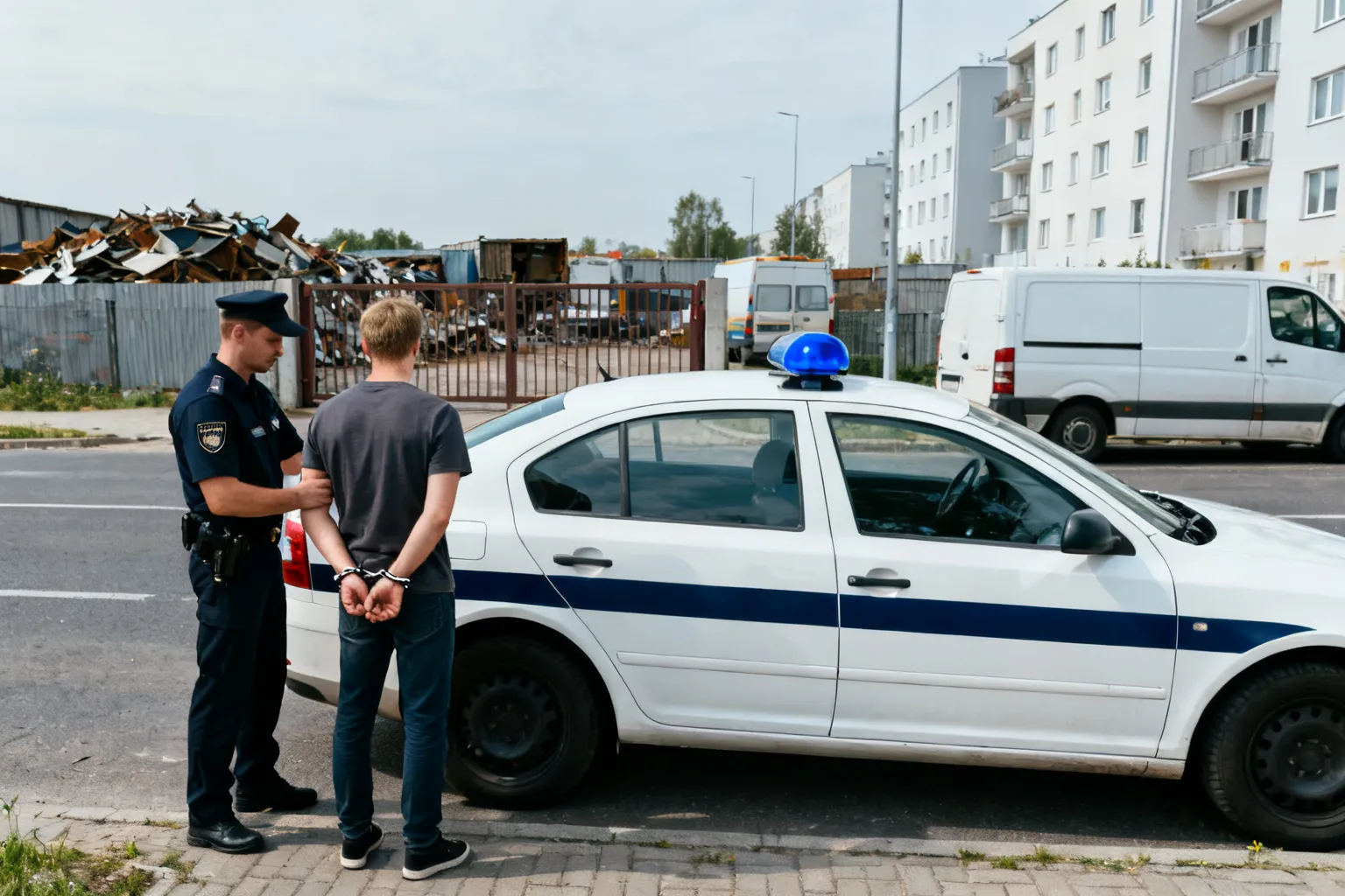 Zatrzymania w sprawie kradzieży złomu w powiecie lublinieckim