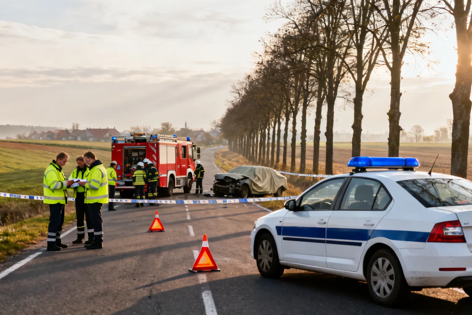 Śmiertelny wypadek na drodze powiatowej 1711 między Włodowicami a Rzędkowicami