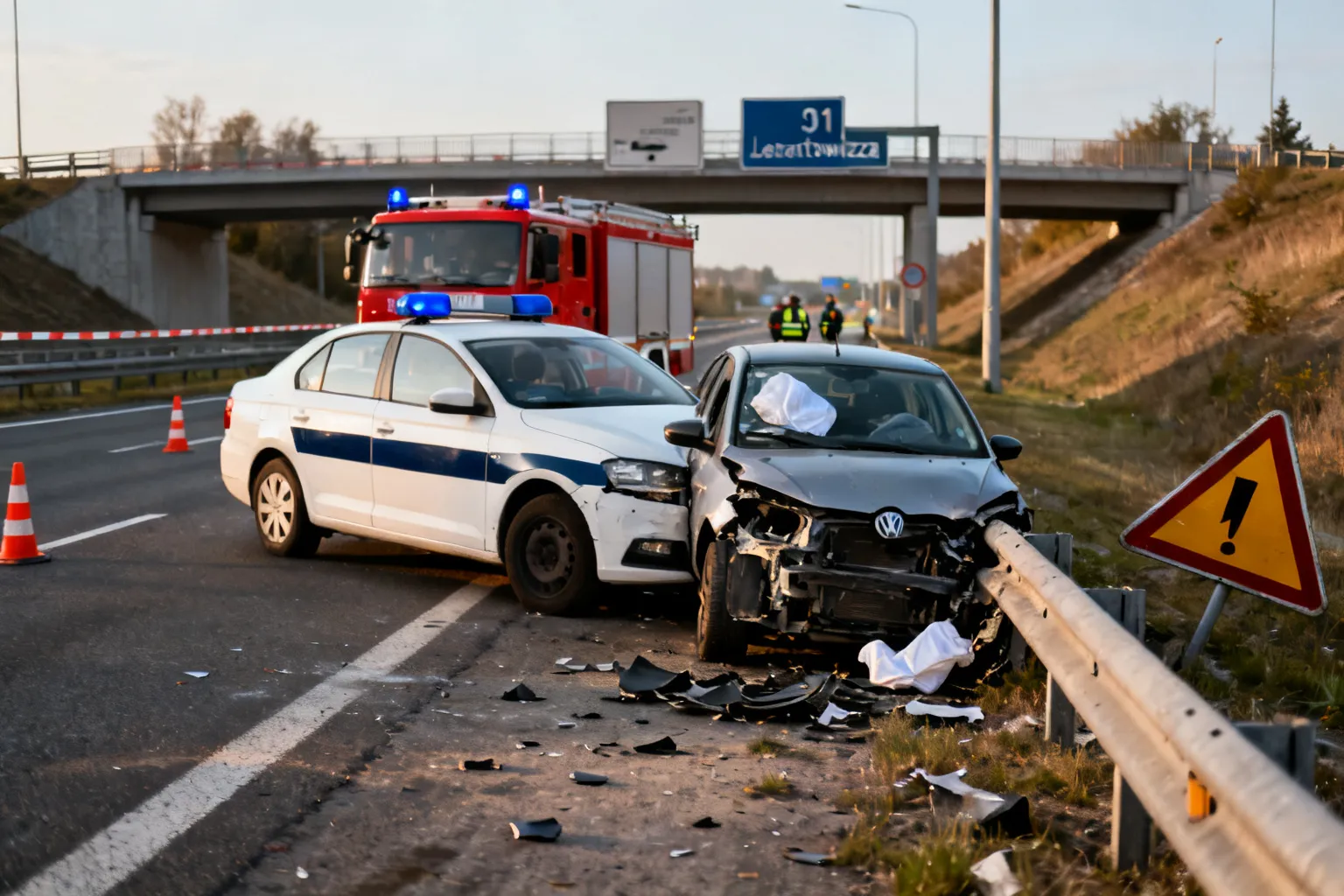 Śmiertelny wypadek na S1 przy zjeździe na Lenartowicza