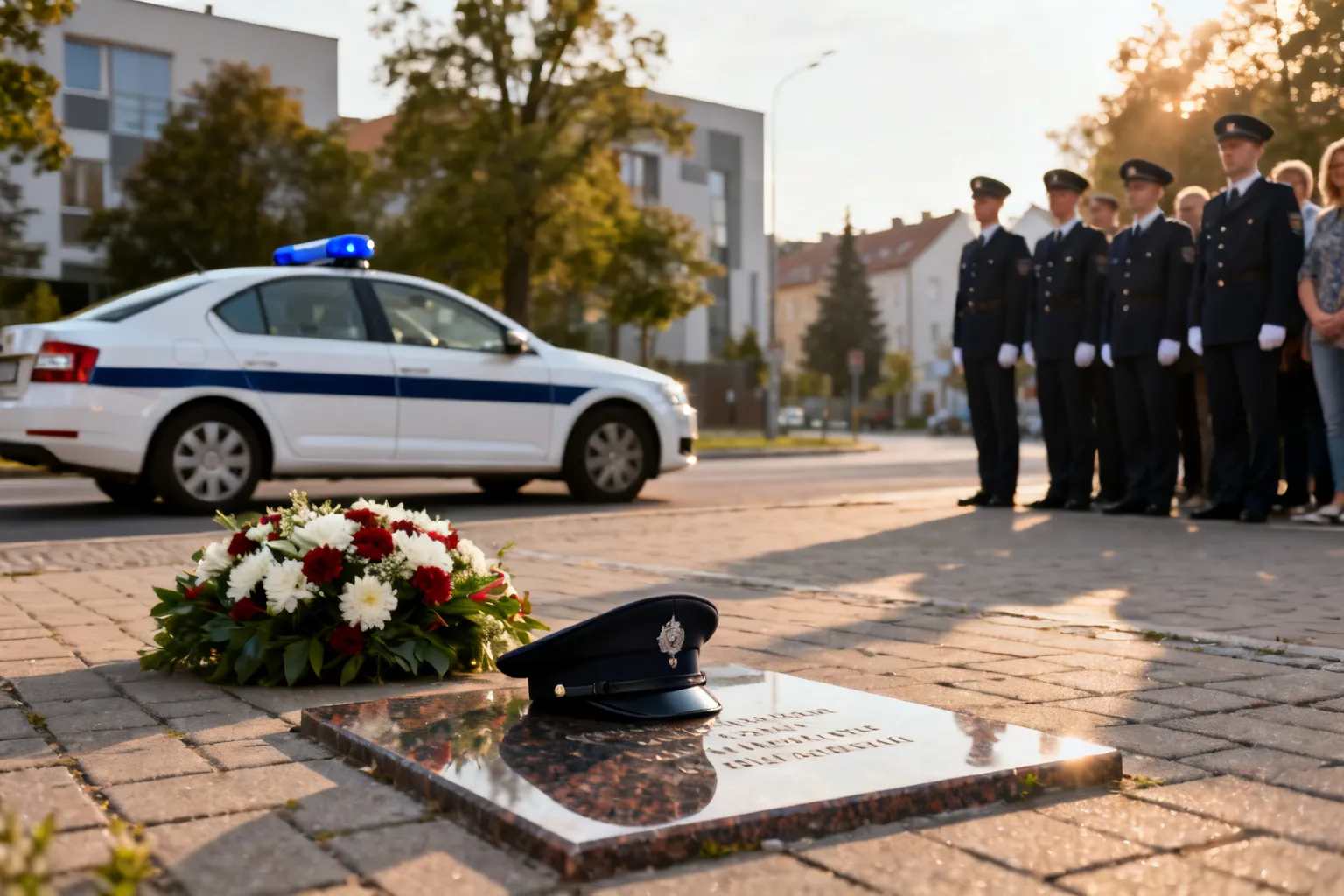 Śląscy policjanci oddali hołd pośmiertnie mianowanemu podkomisarzowi Natanowi Sieroniowi