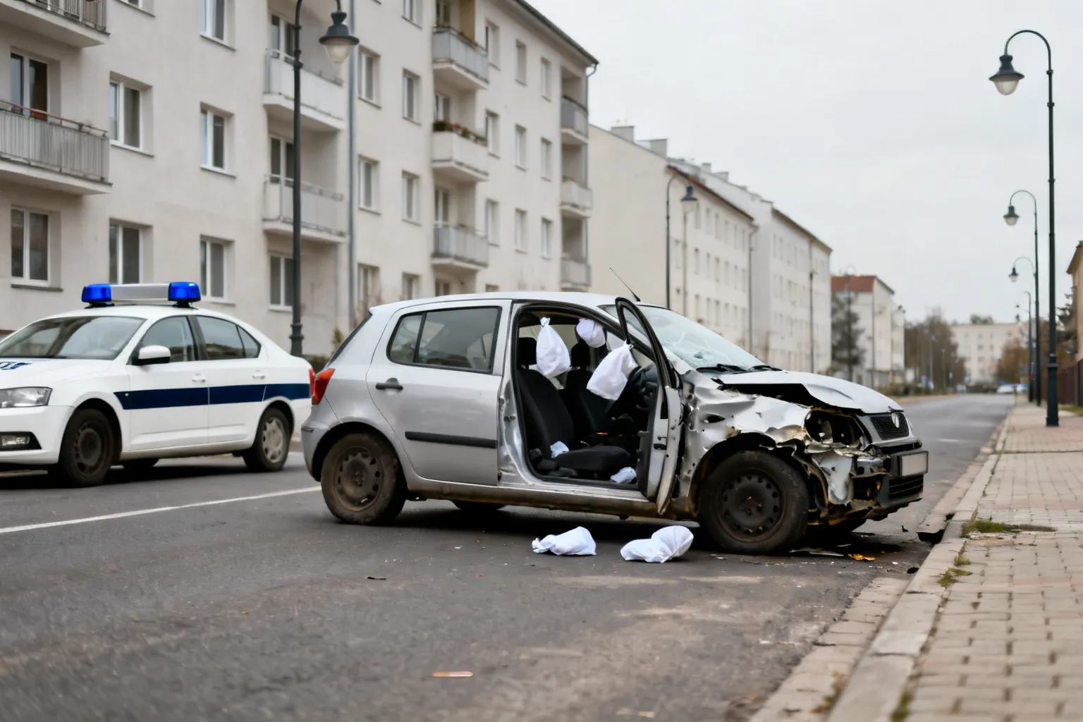 Śmiertelny wypadek w Częstochowie — zginął kierowca Fiata