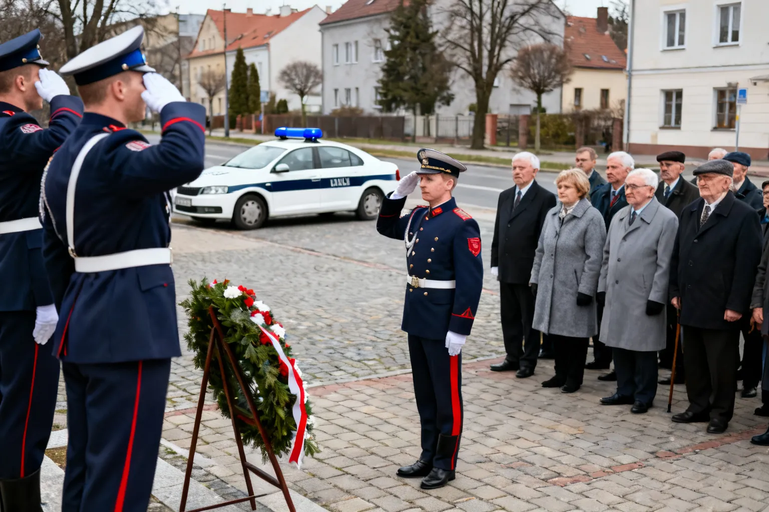Odprawa wart w Katowicach z okazji 87. rocznicy wybuchu II wojny światowej