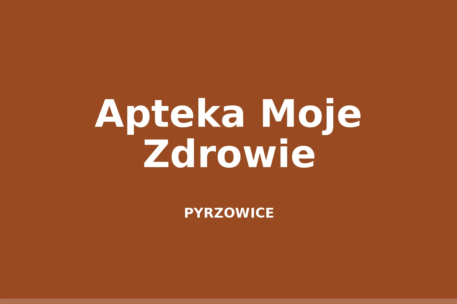 Apteka Moje Zdrowie