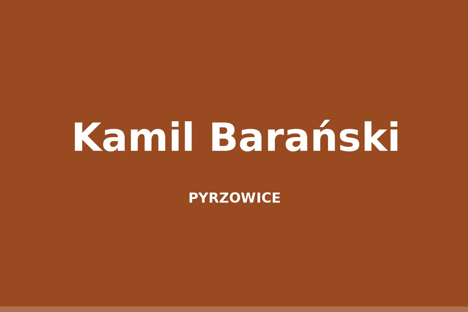 Kamil Barański (muzyk)