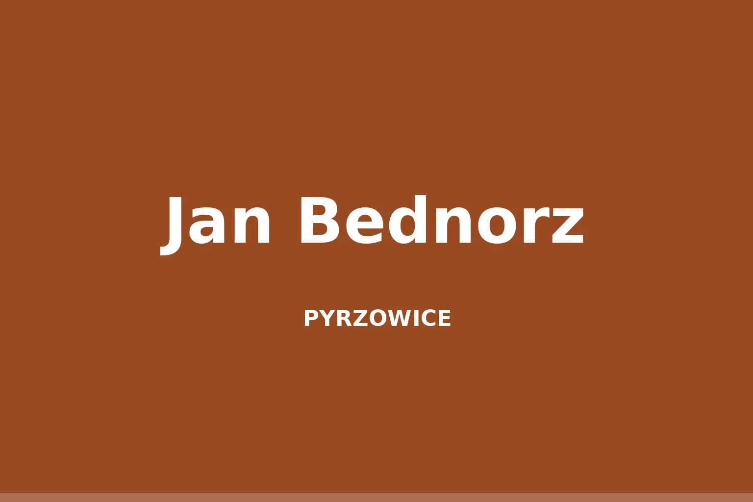 Jan Bednorz