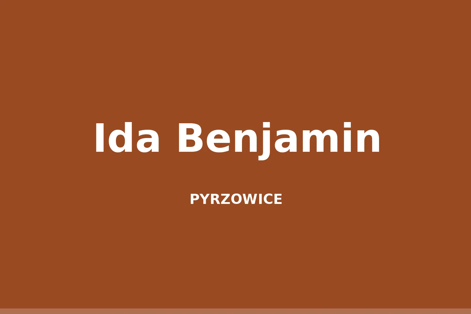 Ida Benjamin