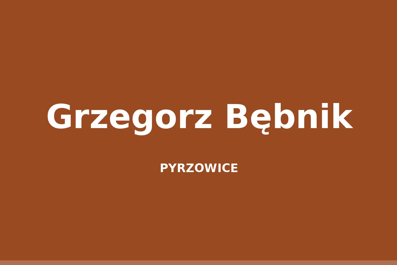 Grzegorz Bębnik