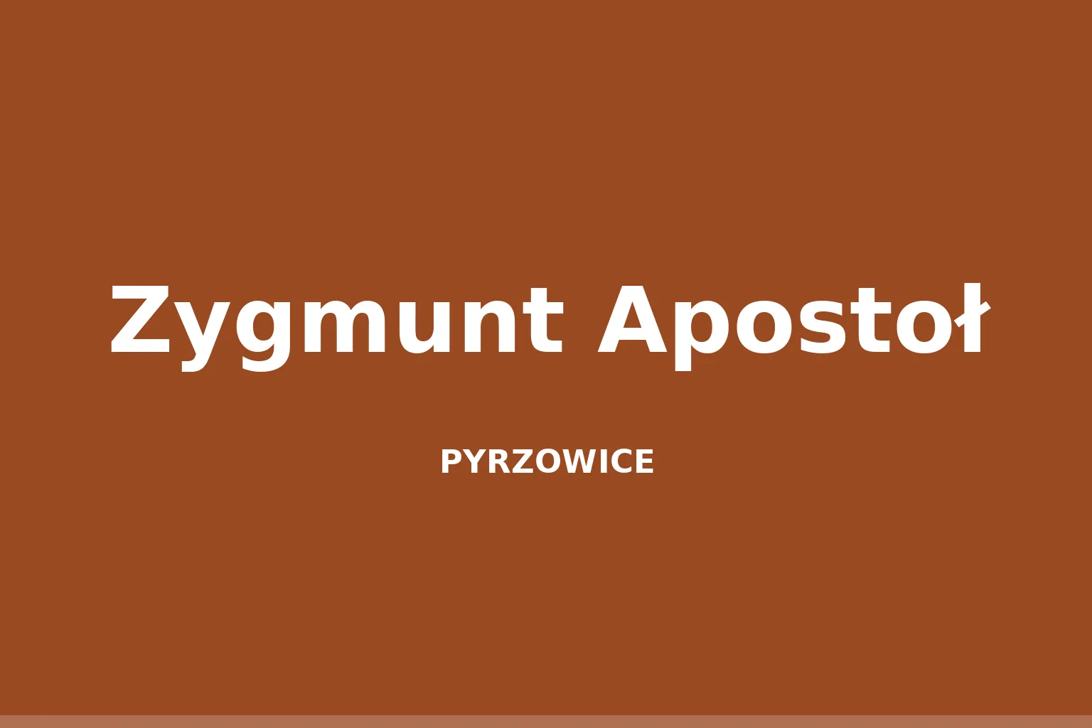 Zygmunt Apostoł