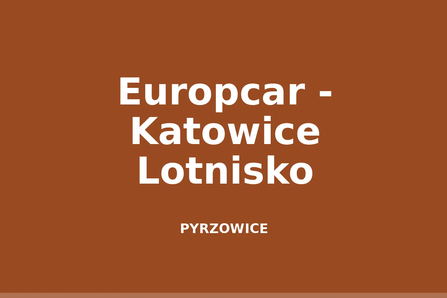 Europcar - Katowice Lotnisko