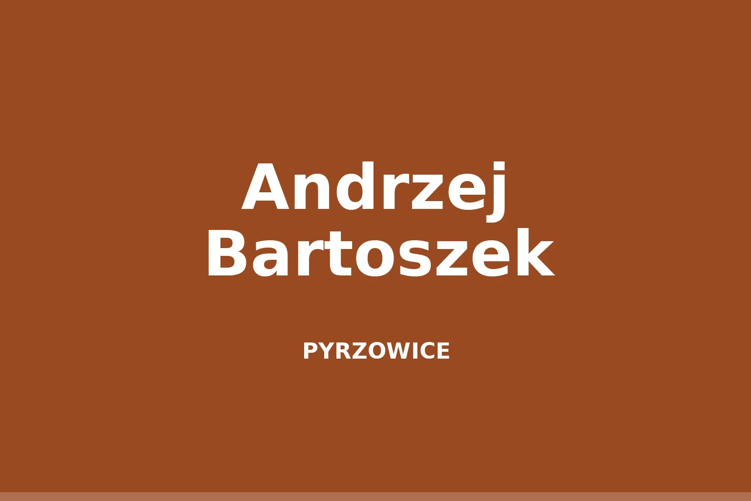 Andrzej Bartoszek
