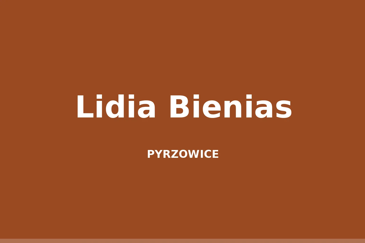 Lidia Bienias