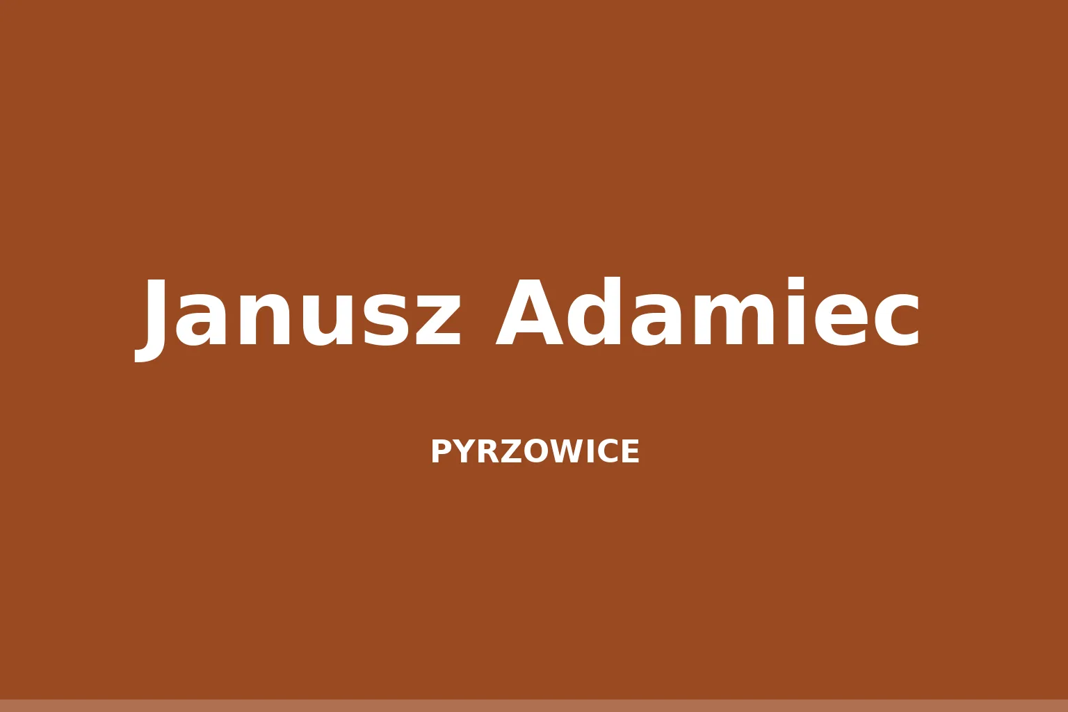 Janusz Adamiec
